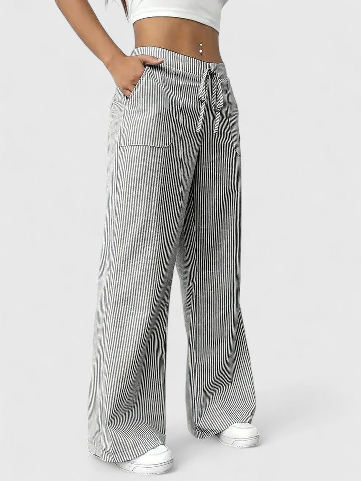 MELANIE - BEQUEME, WEITE HOSE MIT ELEGANTEN DETAILS