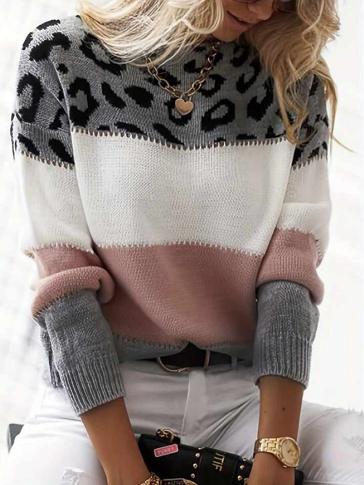 SOPHIE - PULLOVER MIT LEOPARDENPRINT