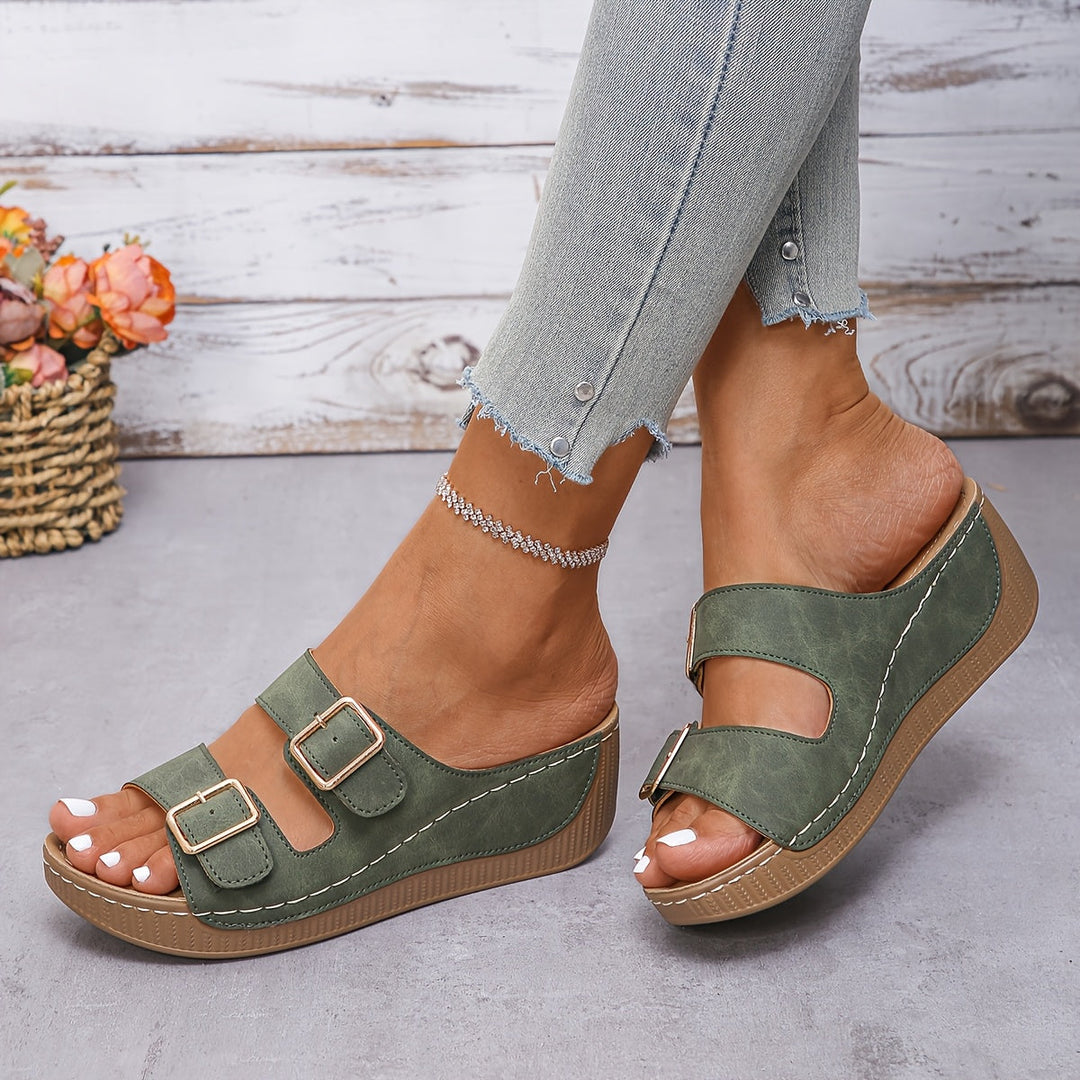 ZAYARA - ORTHOPÄDISCHE KEILSANDALETTEE