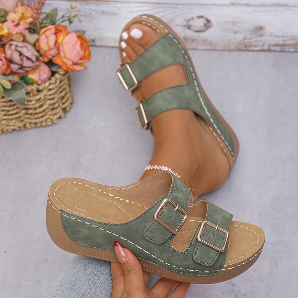 ZAYARA - ORTHOPÄDISCHE KEILSANDALETTEE