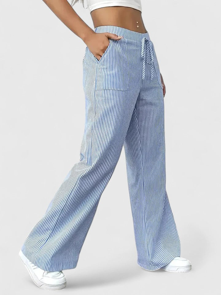 MELANIE - BEQUEME, WEITE HOSE MIT ELEGANTEN DETAILS