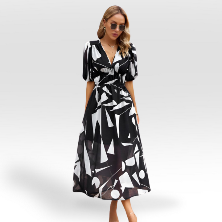 CHANTAL | CHARMES KLEID MIT V-AUSSCHNITT