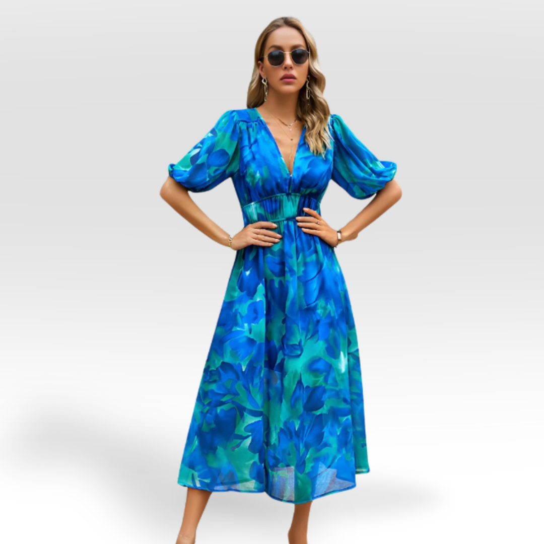 CHANTAL | CHARMES KLEID MIT V-AUSSCHNITT