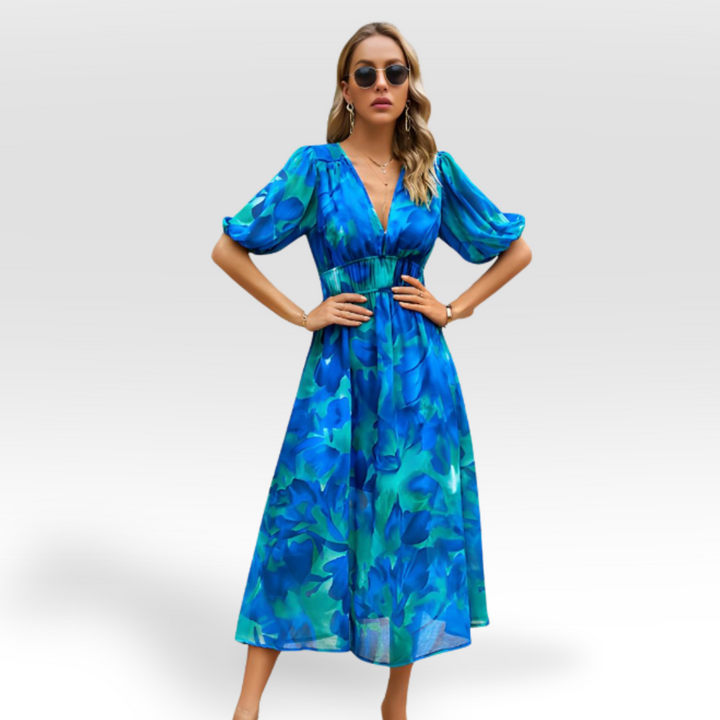 CHANTAL | CHARMES KLEID MIT V-AUSSCHNITT