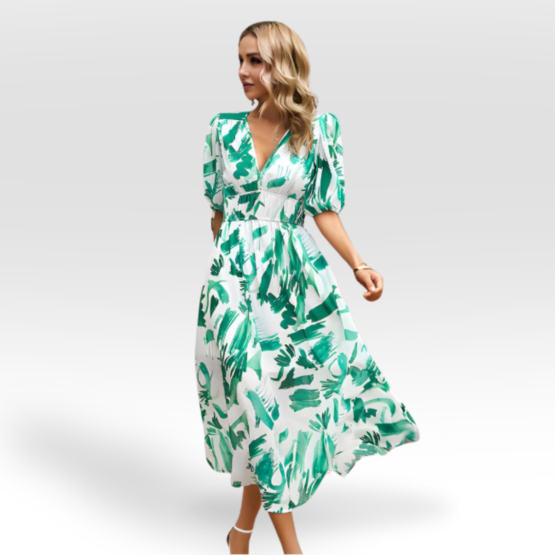CHANTAL | CHARMES KLEID MIT V-AUSSCHNITT