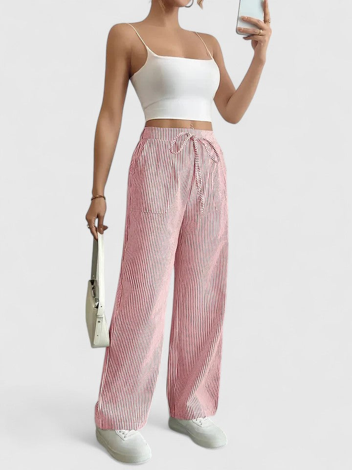 MELANIE - BEQUEME, WEITE HOSE MIT ELEGANTEN DETAILS