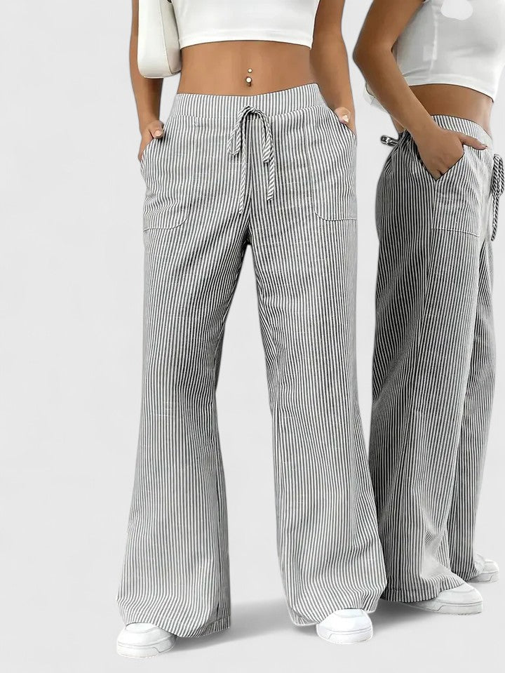 MELANIE - BEQUEME, WEITE HOSE MIT ELEGANTEN DETAILS