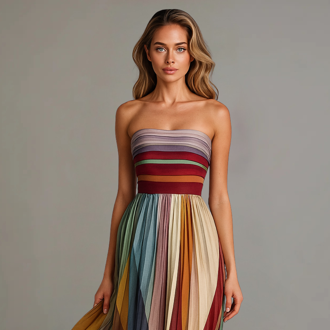 LIVANA - LÄSSIGES LANGES KLEID