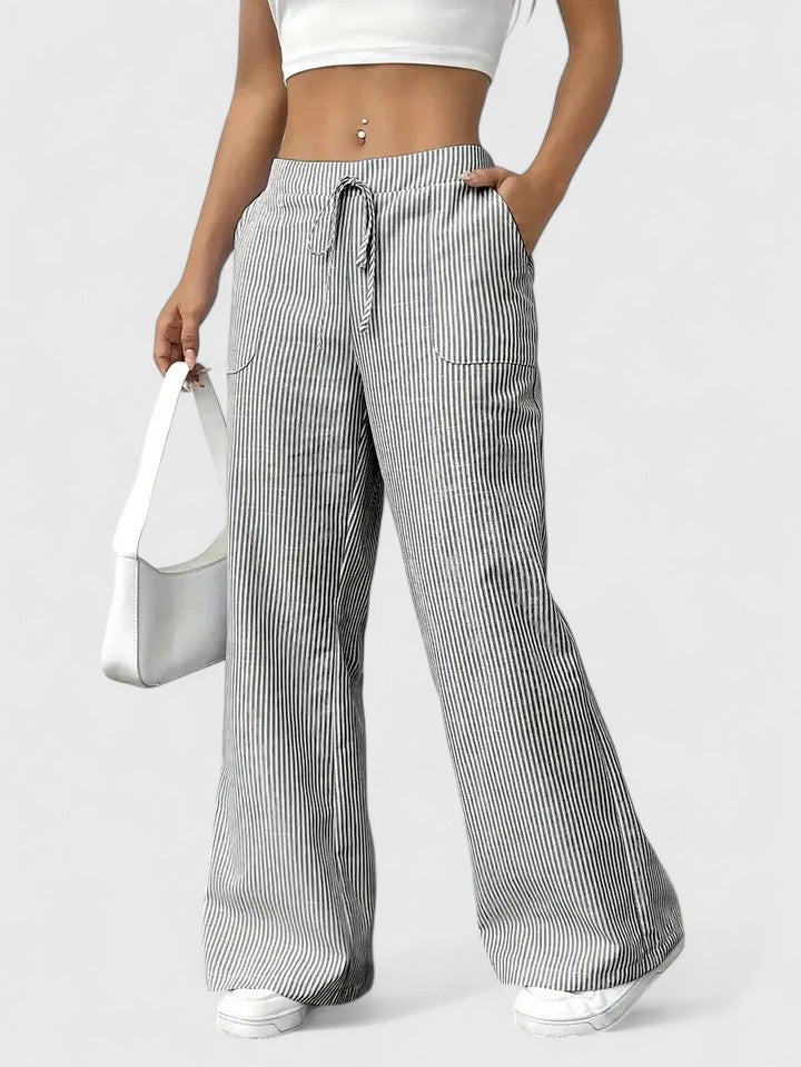 MELANIE - BEQUEME, WEITE HOSE MIT ELEGANTEN DETAILS