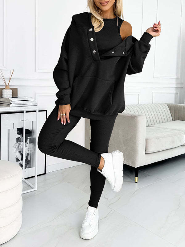 ULTIMATIVES SPORTLICH CASUAL DREITEILIGES SET