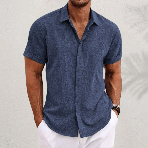 VENTERO - SMART CASUAL LEINENHEMD