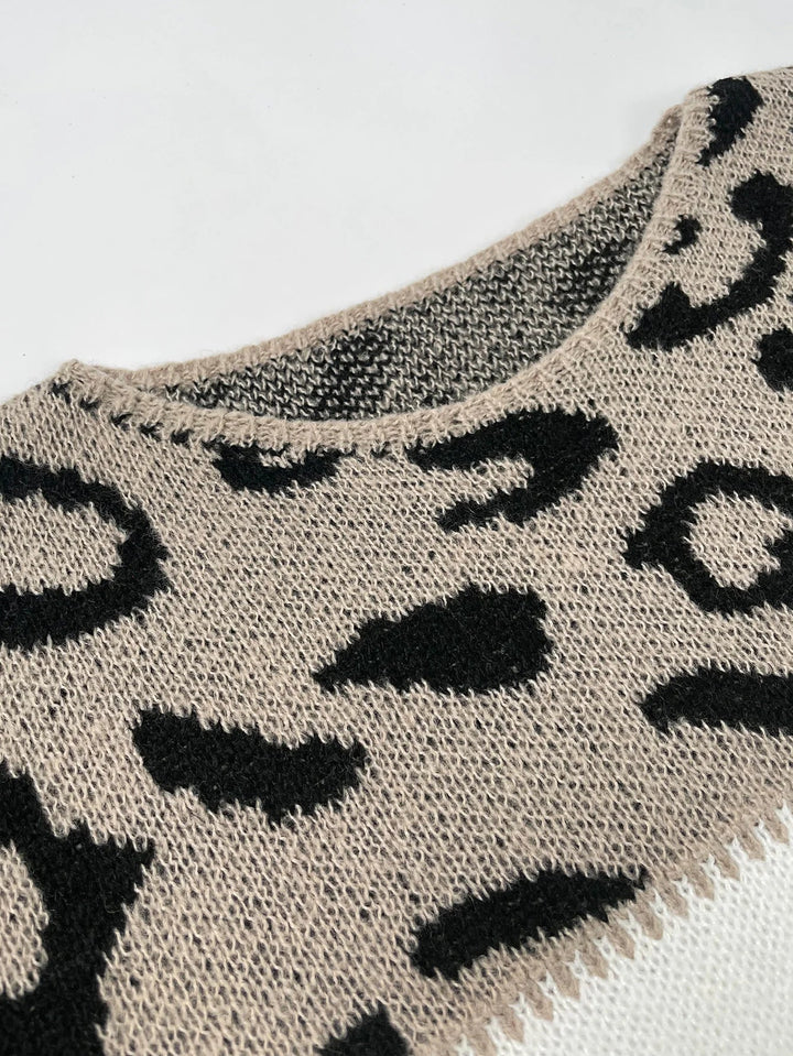 SOPHIE - PULLOVER MIT LEOPARDENPRINT