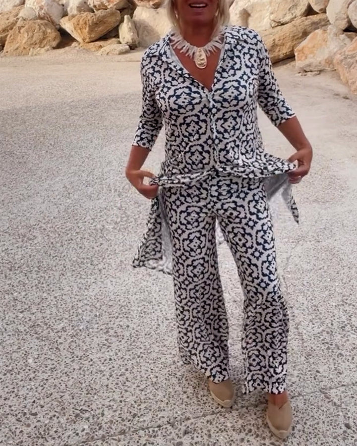MARA ZWEITEILIGES SET MIT VINTAGE PRINT