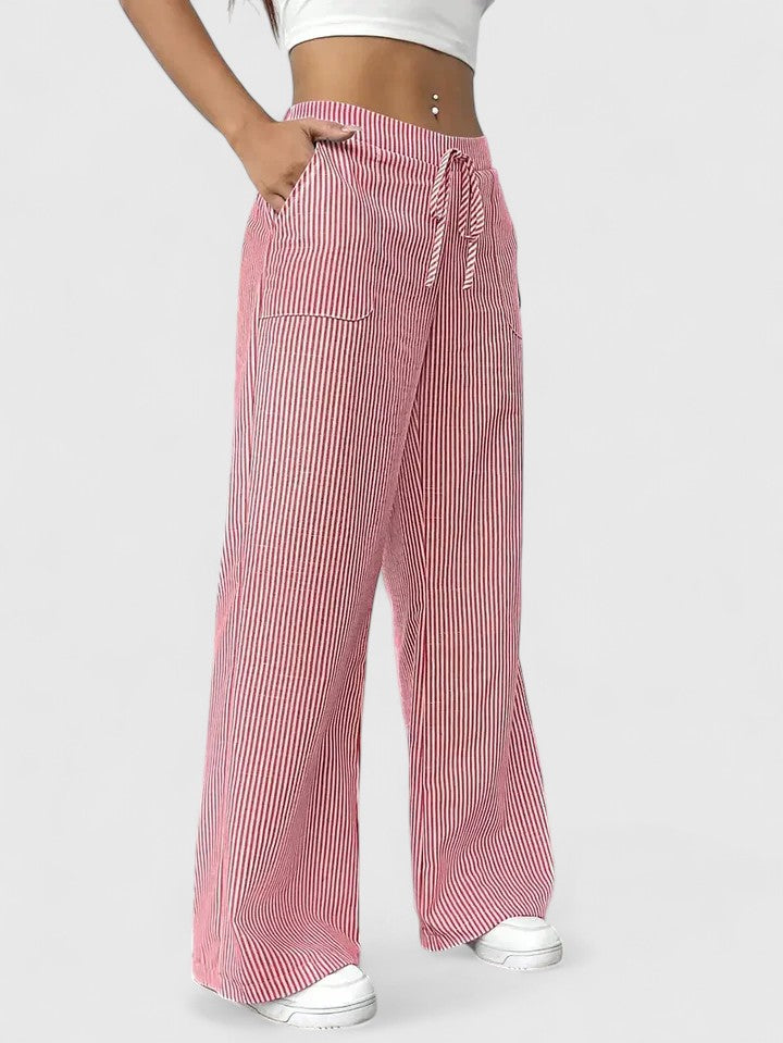 MELANIE - BEQUEME, WEITE HOSE MIT ELEGANTEN DETAILS