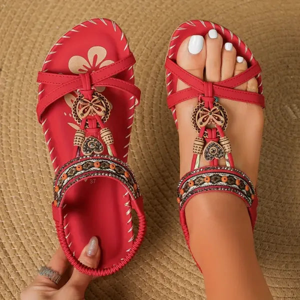 TAYANA - ORTHOPÄDISCHE SANDALEN MIT ELASTISCHEM FERSENBAND